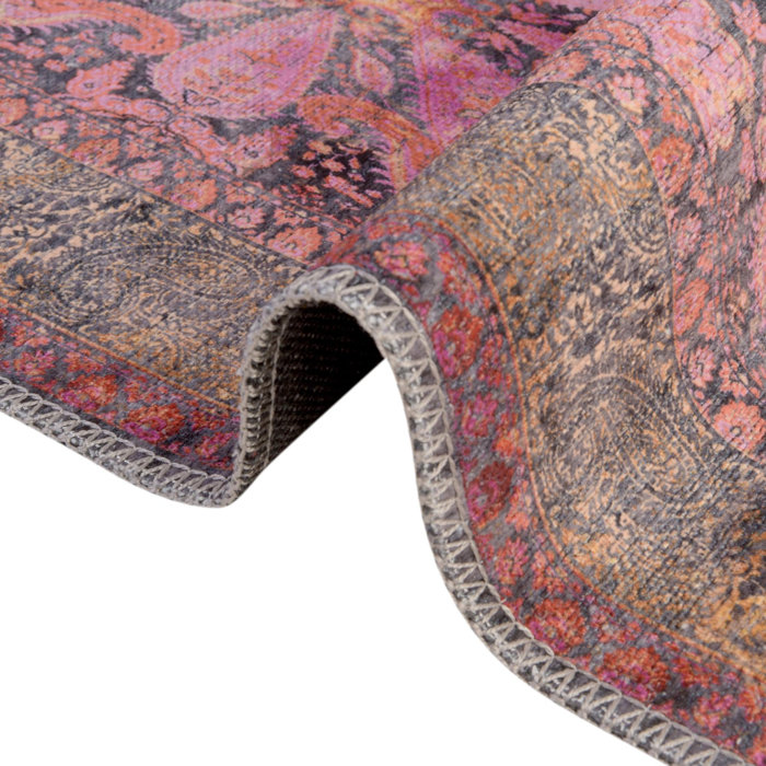 Langley Street Guth Chenille Machine Washable Oriental Rug & Reviews